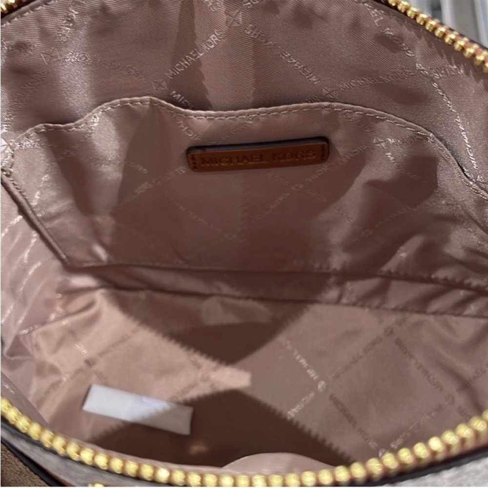 Michael Kors  $398 Tan and White Crossbody Bag - Picture 7 of 12